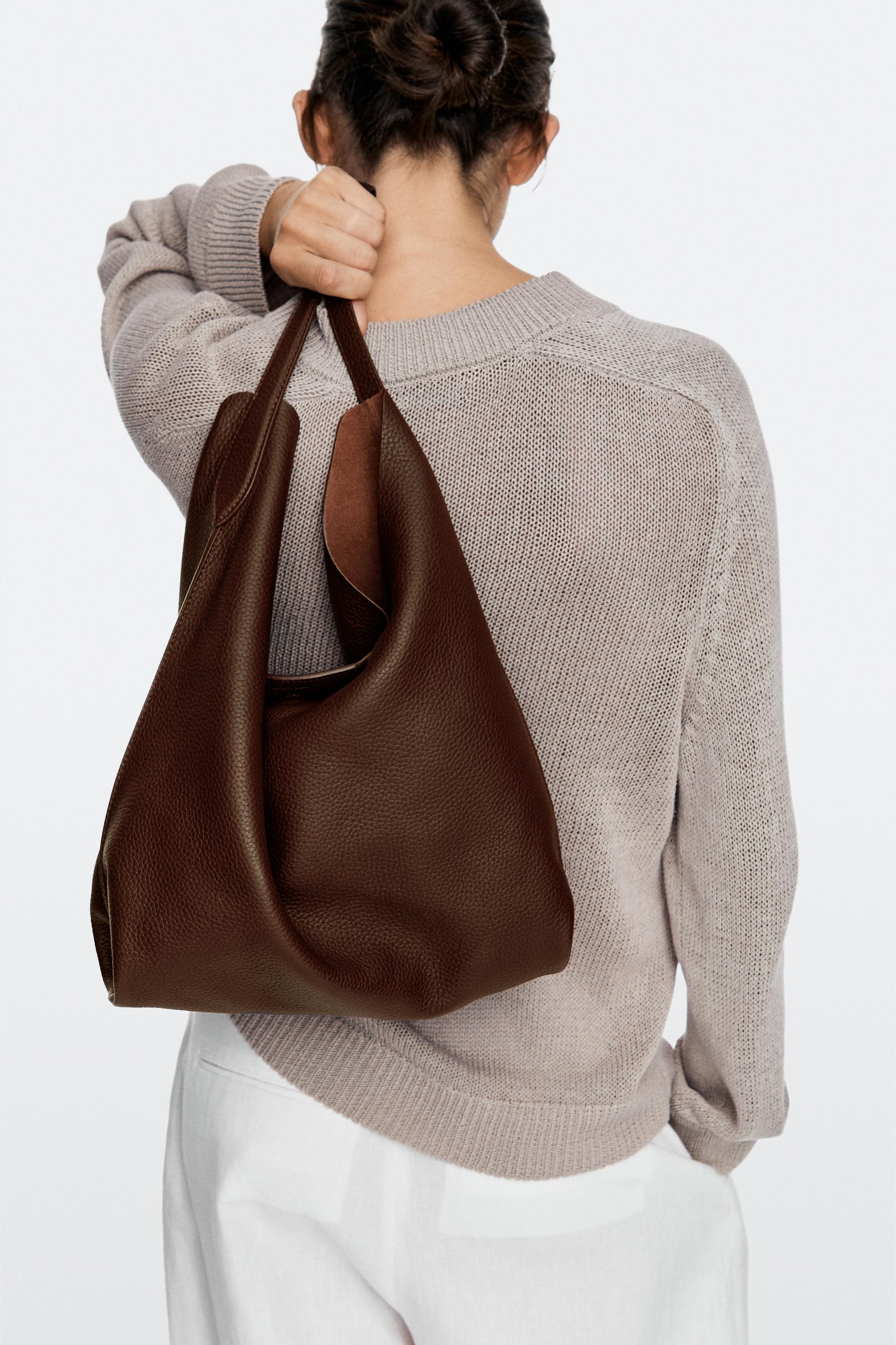 Sac épaule medium en cuir nappa